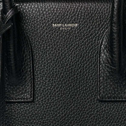 Saint Laurent Grained Calfskin Small Sac De Jour Black 8 of 10
