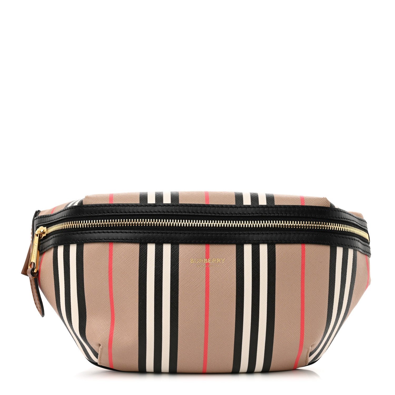 Burberry E-Canvas Icon Stripe Sonny Bum Bag Archive Beige 1 of 9