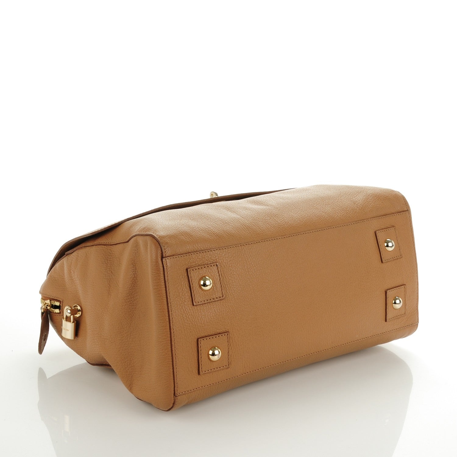 Mulberry Glossy Goatskin Medium Del Rey Satchel Deer Brown 4 of 9