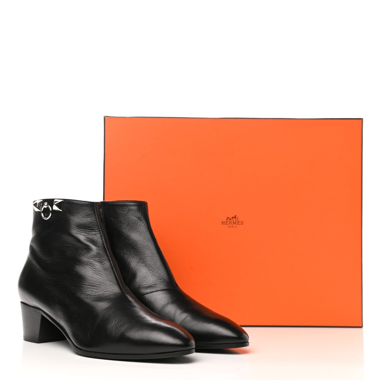 Goatskin Sixtine Ankle Boots 39.5 Black