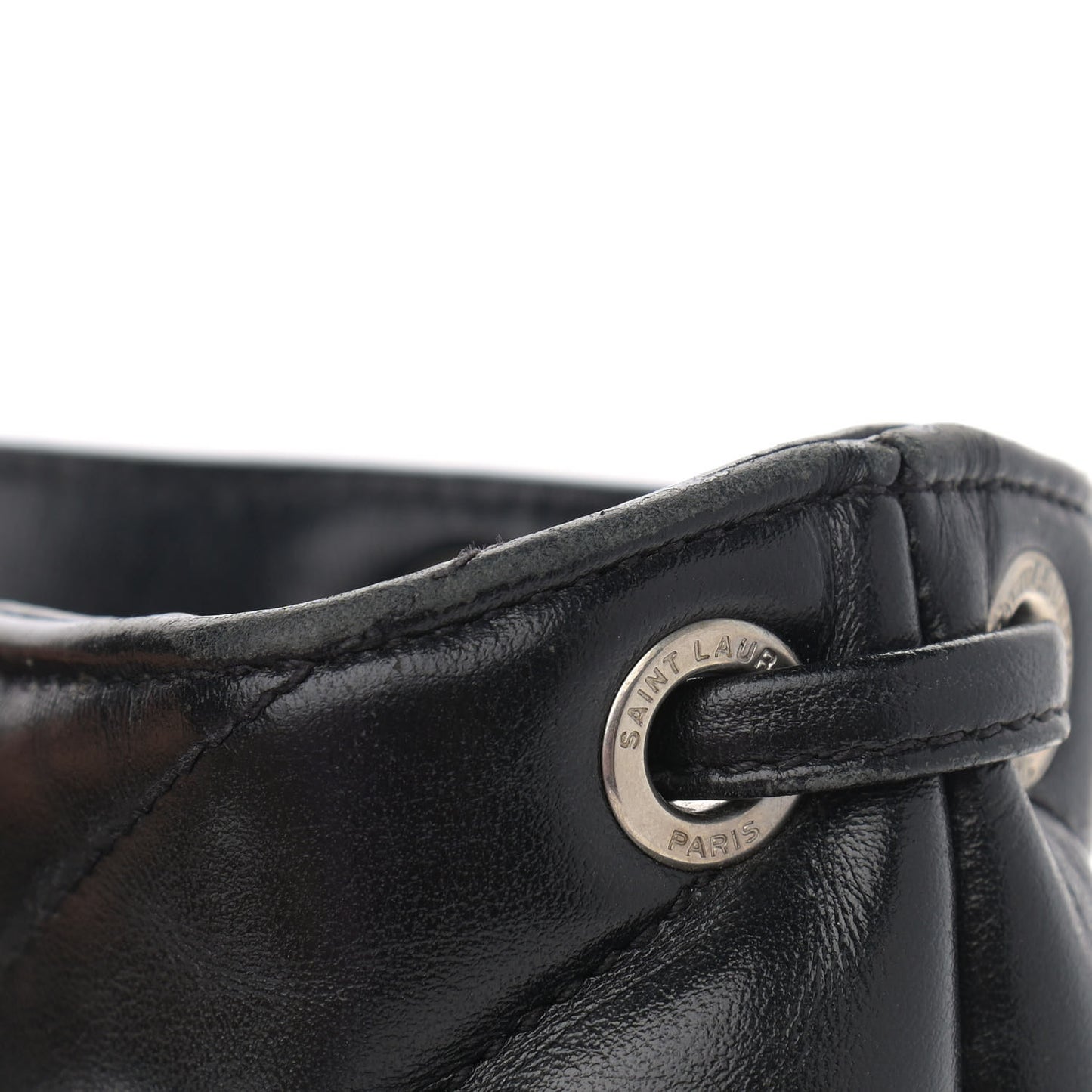 Calfskin Y Quilted Monogram Small Loulou Backpack Black