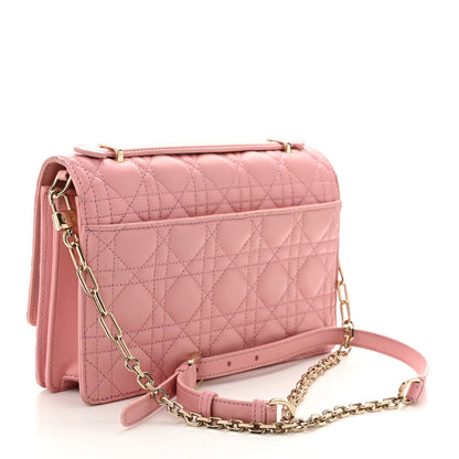 Christian Dior Lambskin Cannage My Dior Top Handle Bag Old Rose 3 of 13