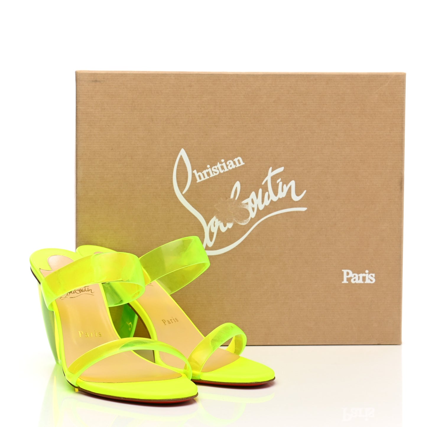 PVC Ovida 85 Slide Sandals 38.5 Yellow