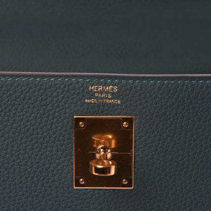 Hermes Togo Kelly Retourne 28 Malachite 23 of 39