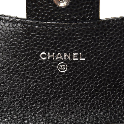 Chanel Caviar Quilted Flap Card Holder Black 6 of 8