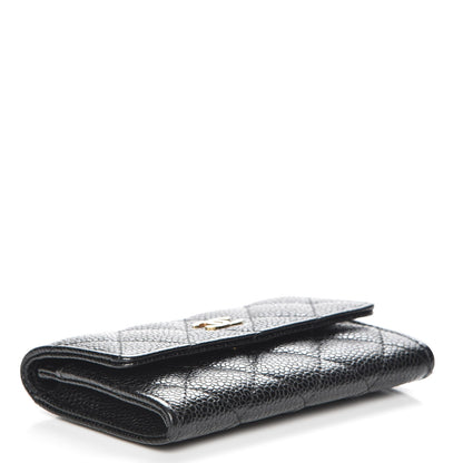 Chanel Caviar Quilted Flap Card Holder Black 4 of 8