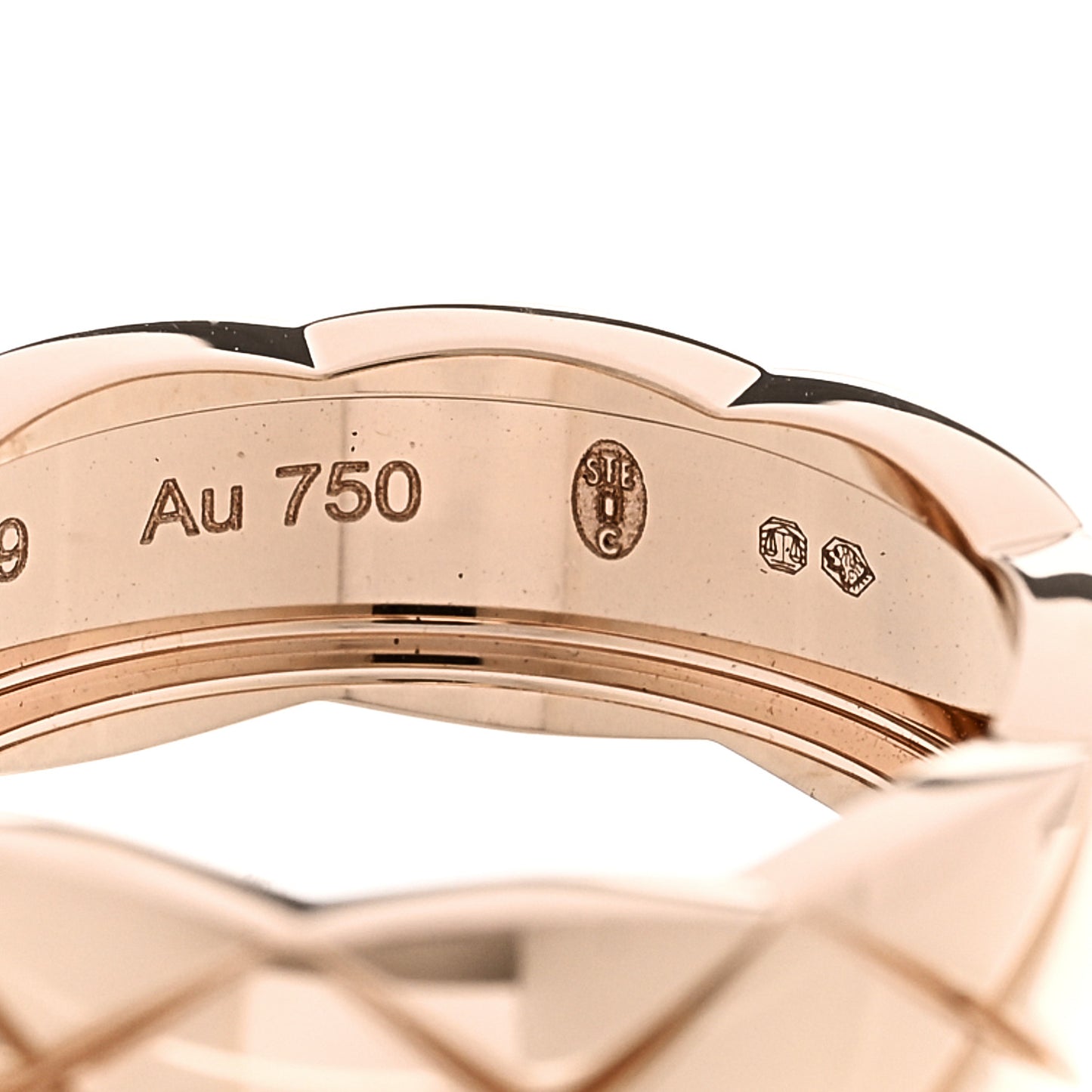 18K Beige Gold Small Coco Crush Ring 54 7