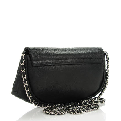 Chanel Caviar Half Moon Wallet On Chain WOC Black 3 of 8