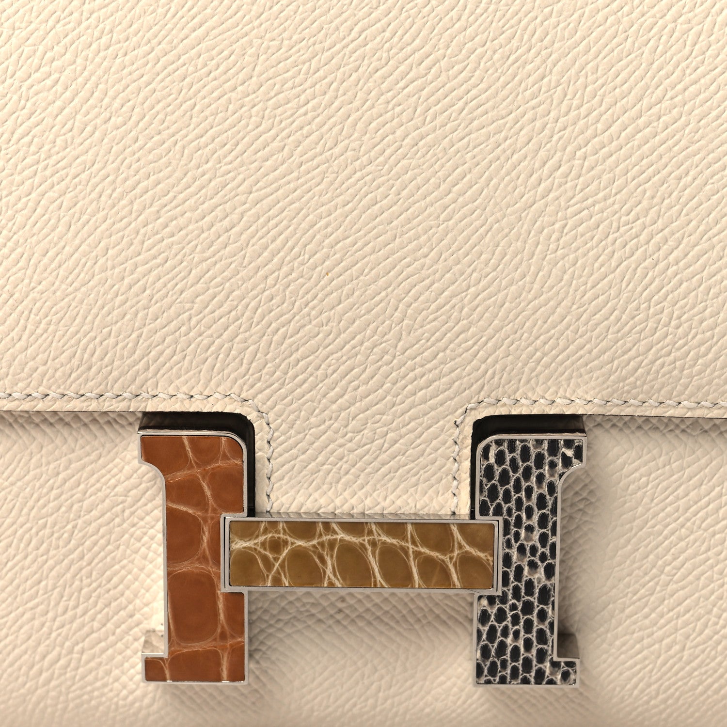 Hermes Epsom Shiny Alligator Lizard Constance 18 Nata 10 of 13