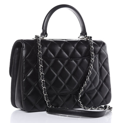 Chanel Lambskin Quilted Medium Trendy CC Flap Dual Handle Bag Black 3 of 13