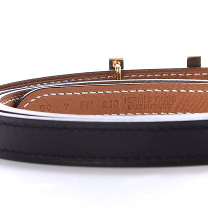Hermes Swift Epsom 13mm Focus Belt 90 Black Gold 3 of 5