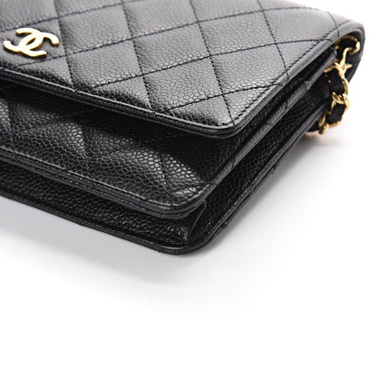 Chanel Caviar Quilted Wallet On Chain WOC Black 8 of 8