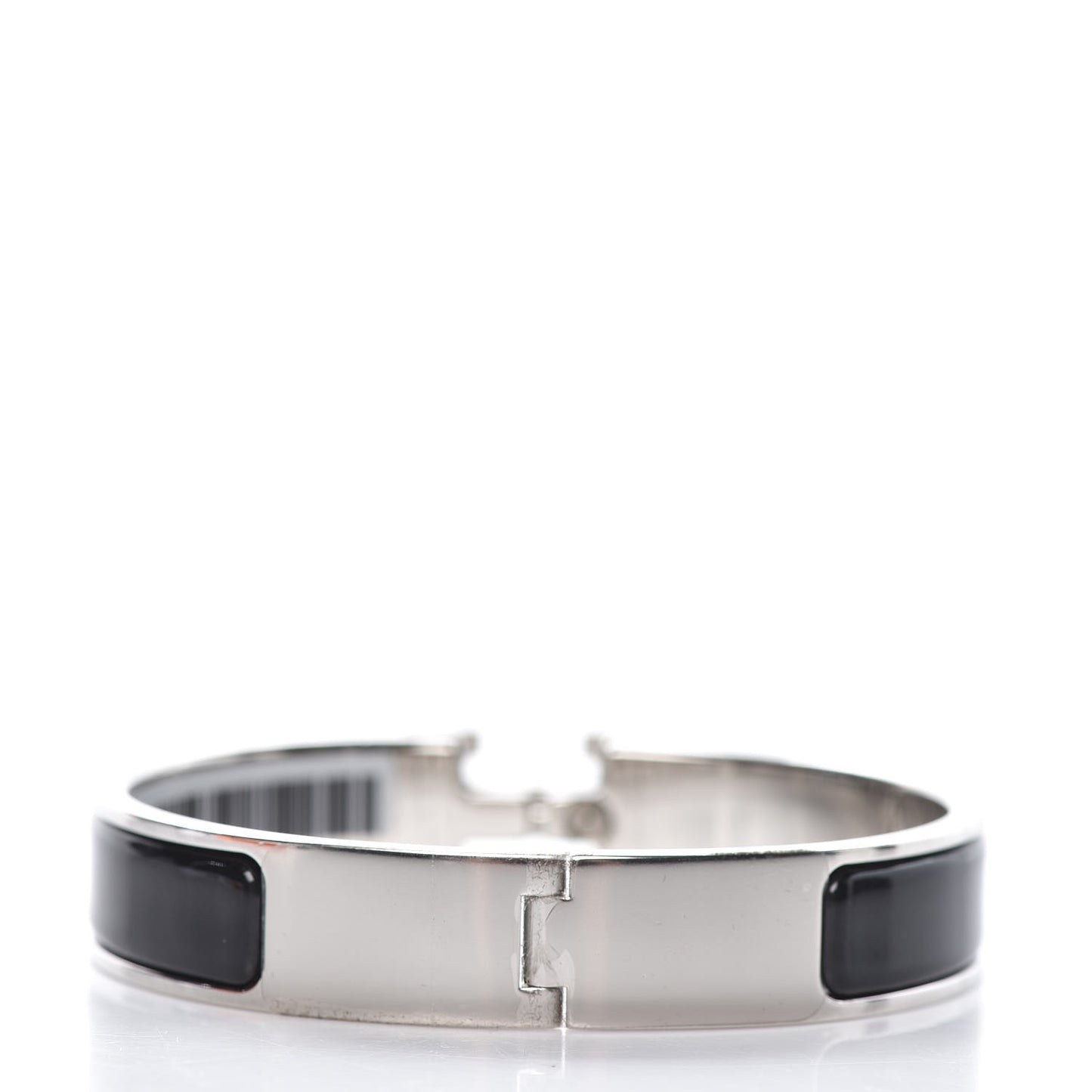Enamel Narrow Clic Clac H Bracelet PM Black