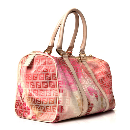 Fendi Patent Zucchino Vitello Floral Forever Boston White Multicolor Crema 2 of 4