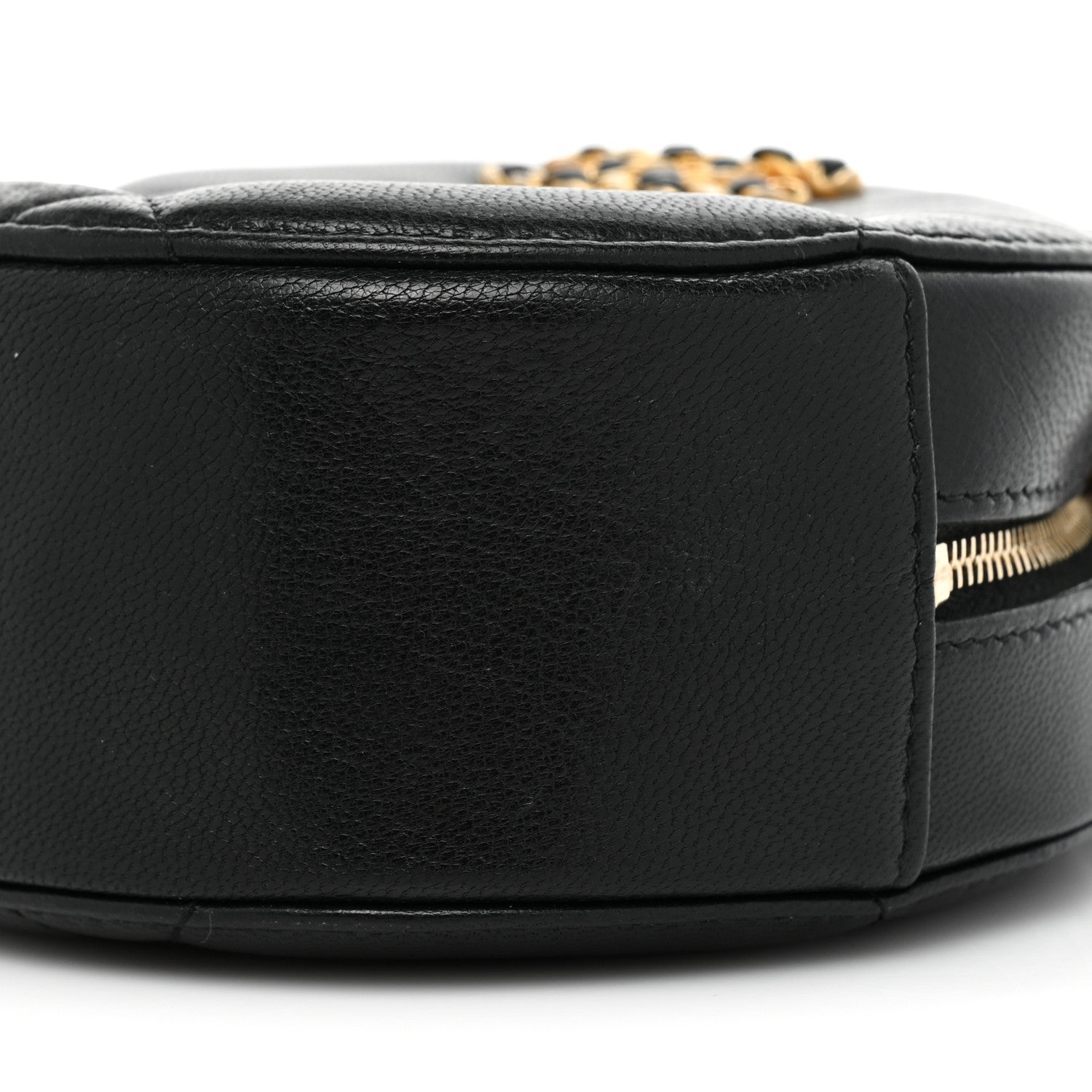 Chanel Lambskin Quilted Chanel 19 Round Clutch With Chain Black 8 of 11