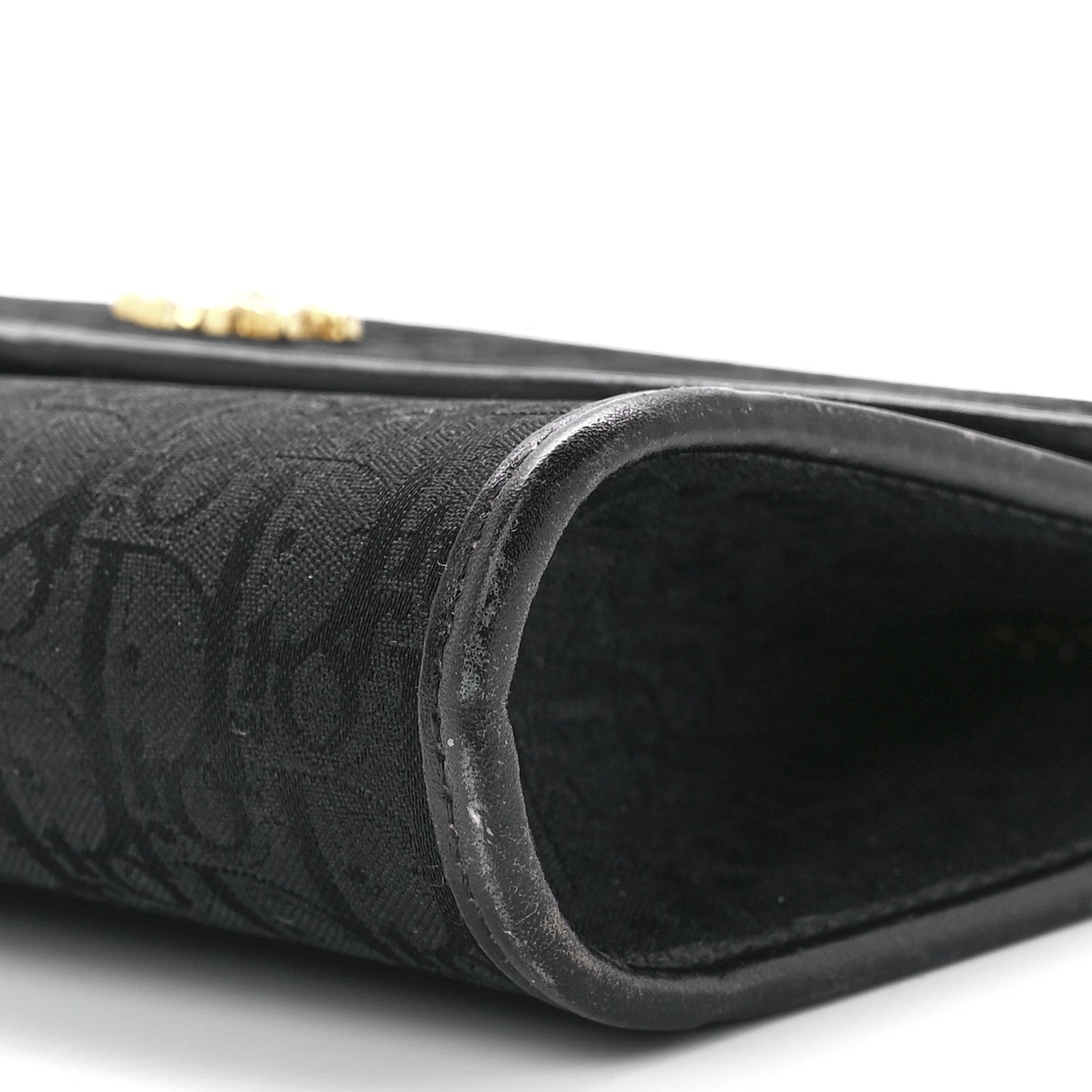 Christian Dior Monogram Chain Flap Black 9 of 9