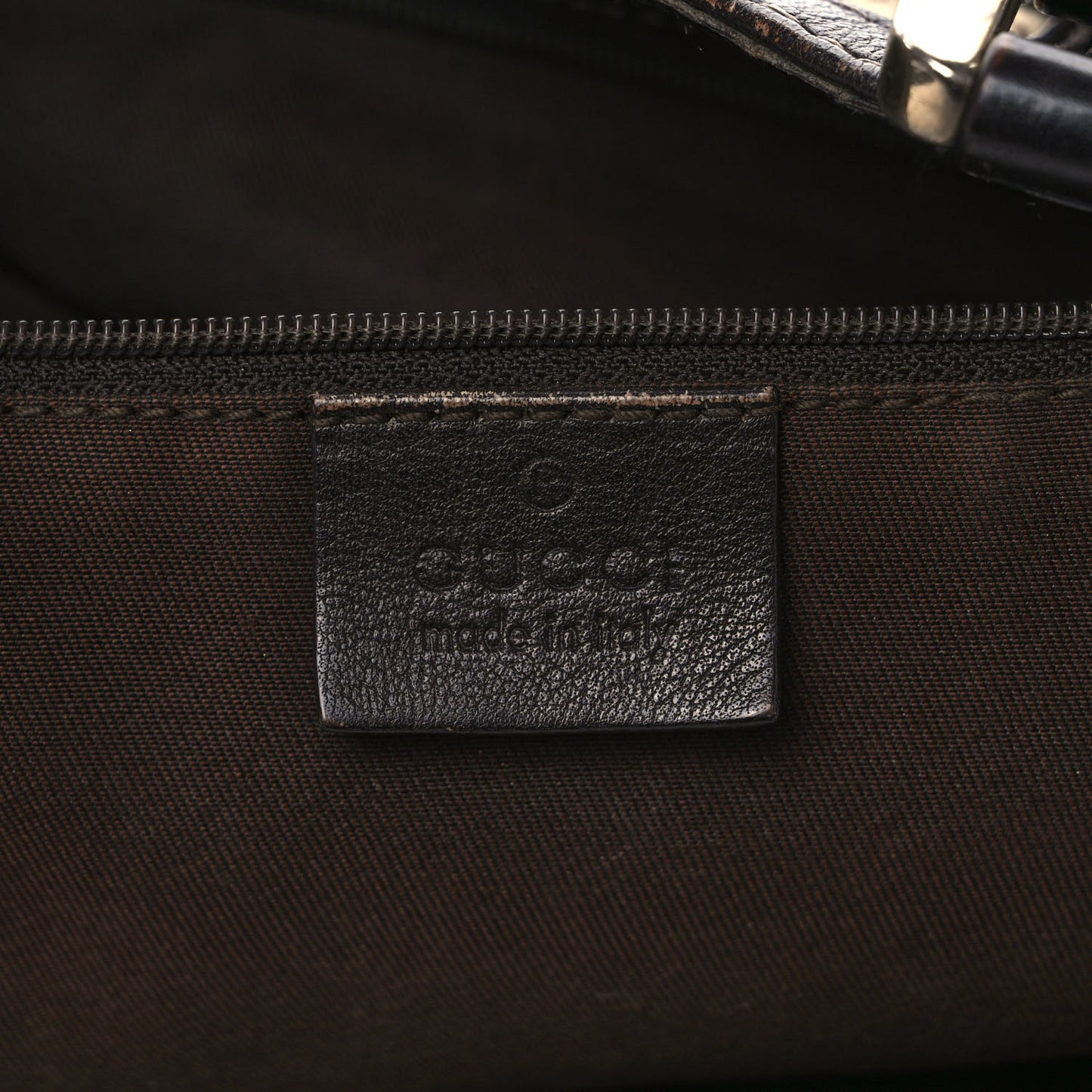 Monogram New Ladies Web Tote Dark Brown