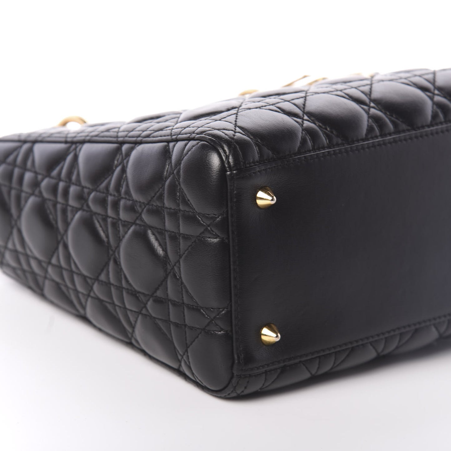Lambskin Cannage Medium Lady Dior Black