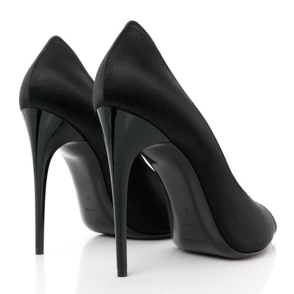 Saint Laurent Satin Crystal Martinique 110 Pump 40 Black 4 of 9