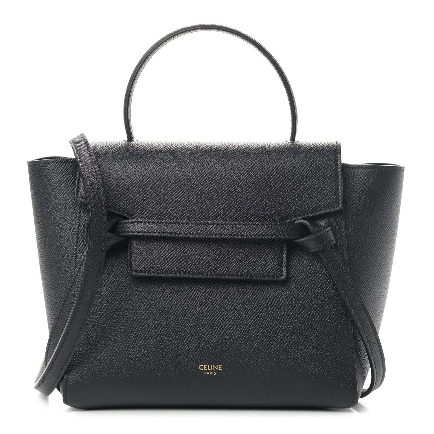 Celine Grained Calfskin Nano Belt Bag Black 1 of 4