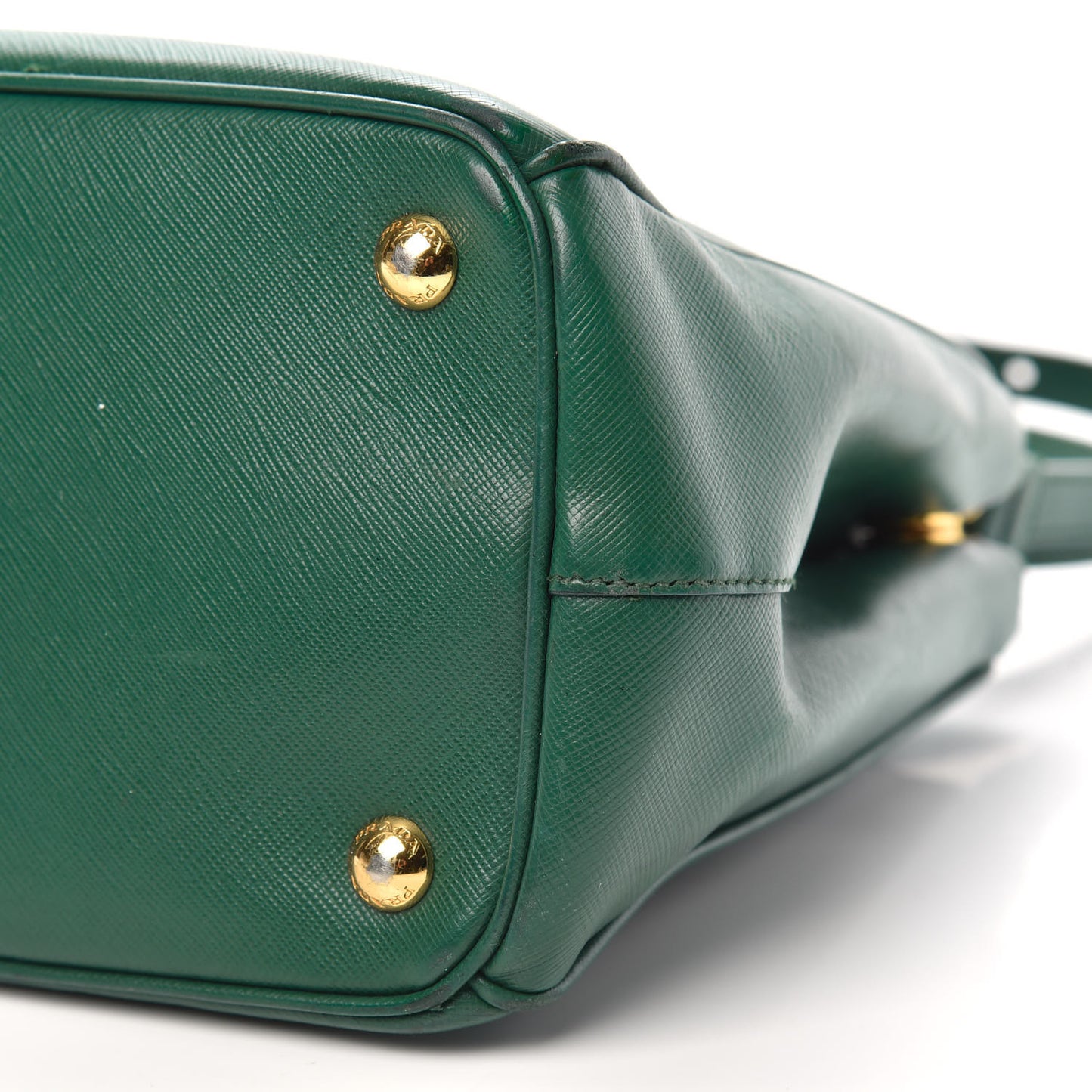 Saffiano Small Galleria Double Zip Tote Biliardo