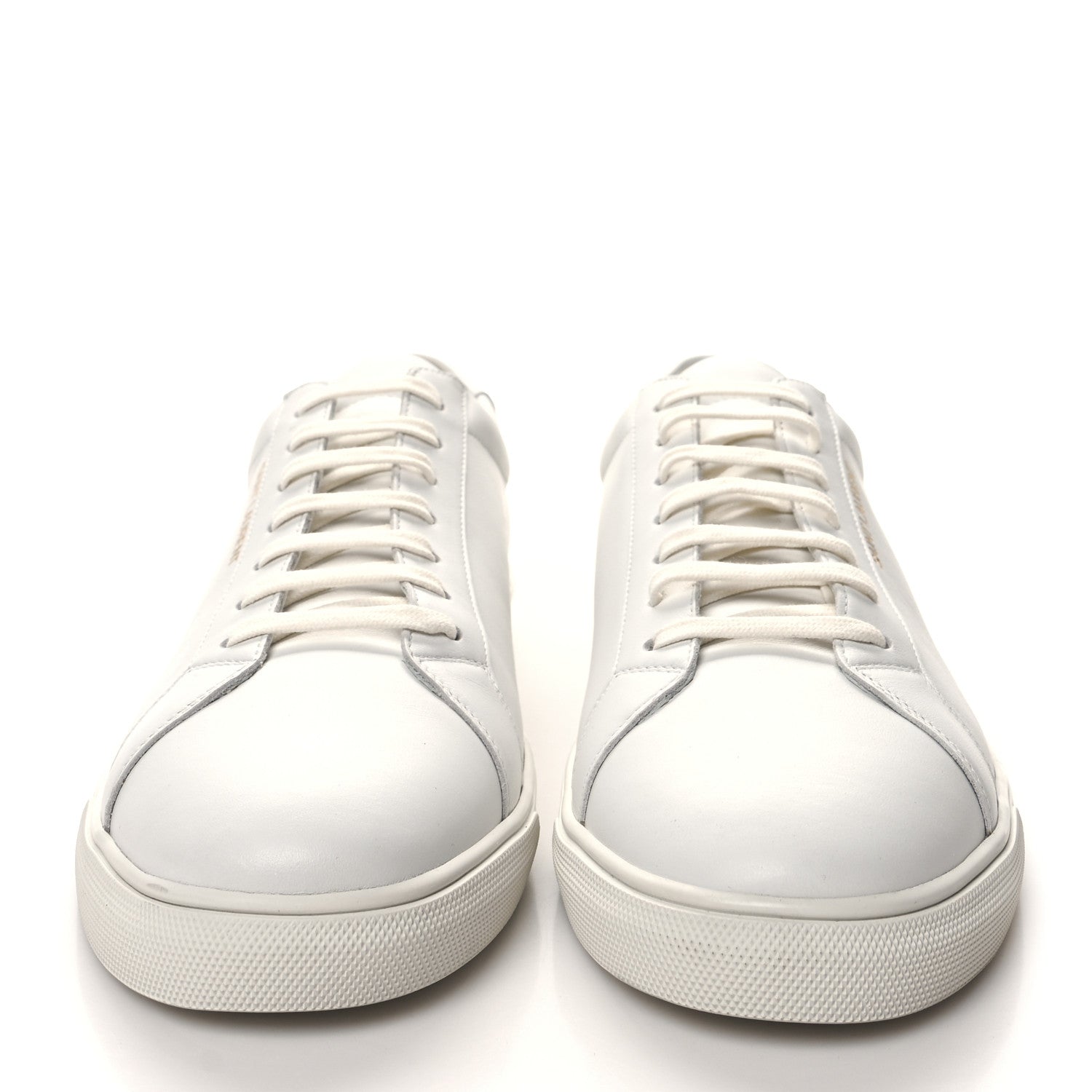 Saint Laurent Calfskin Andy Low Top Sneakers 46 Mystic White 2 of 8