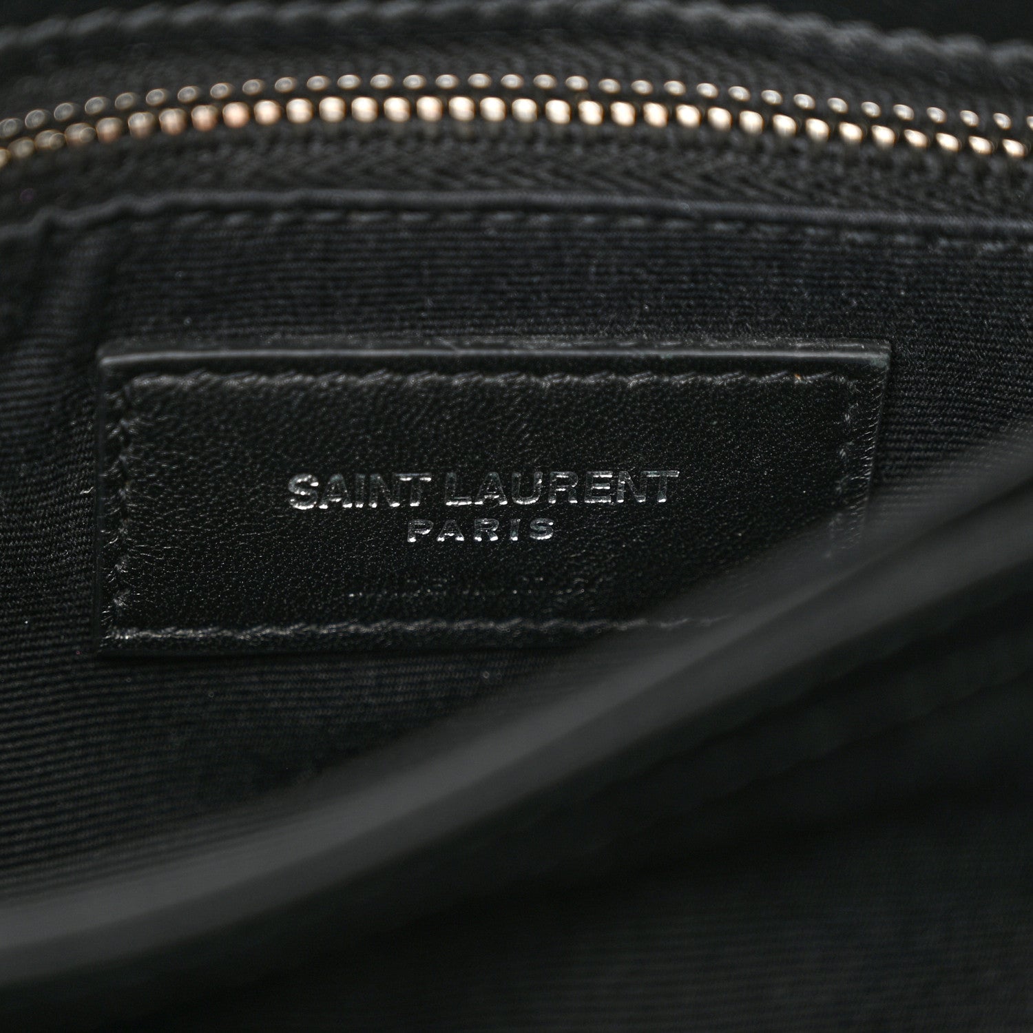 Saint Laurent Calfskin Y Quilted Monogram Toy Loulou Crossbody Bag Black 6 of 10
