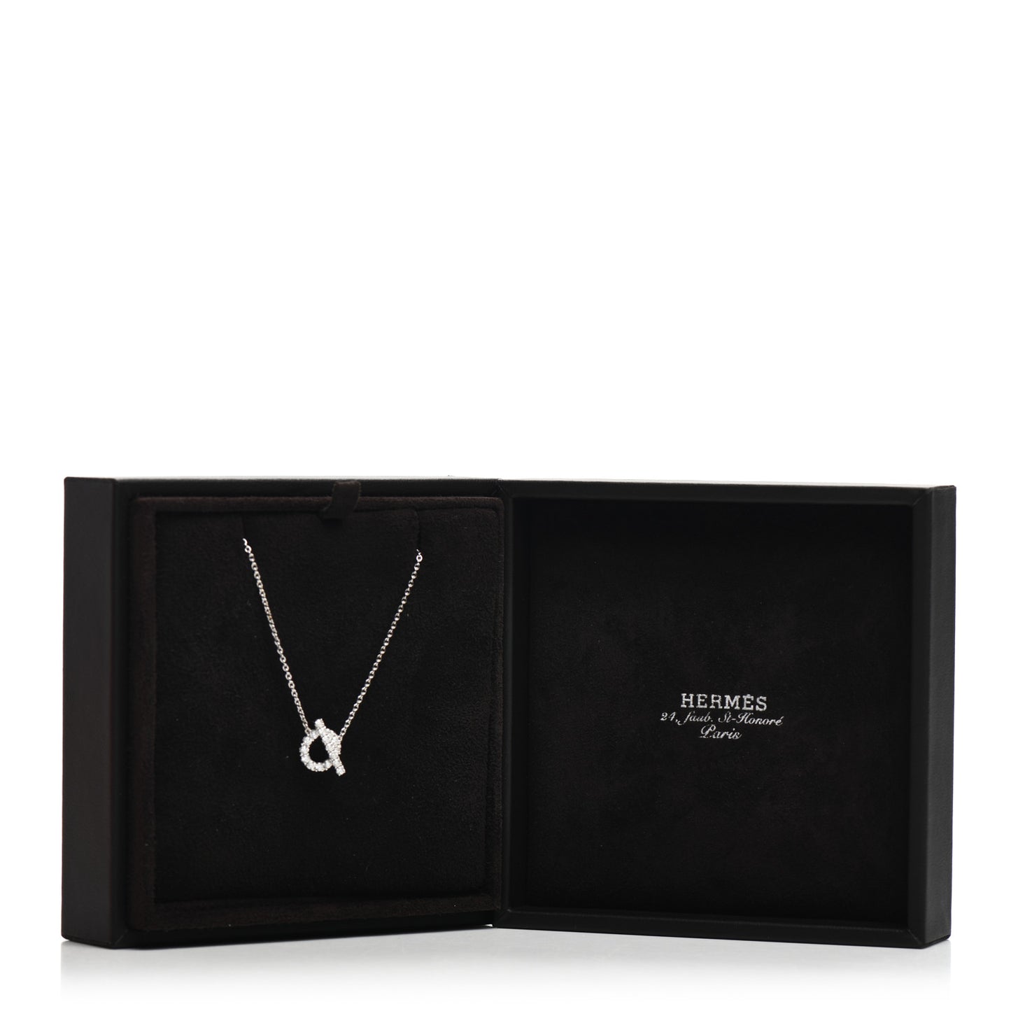 18K White Gold Diamond Finesse Pendant Necklace