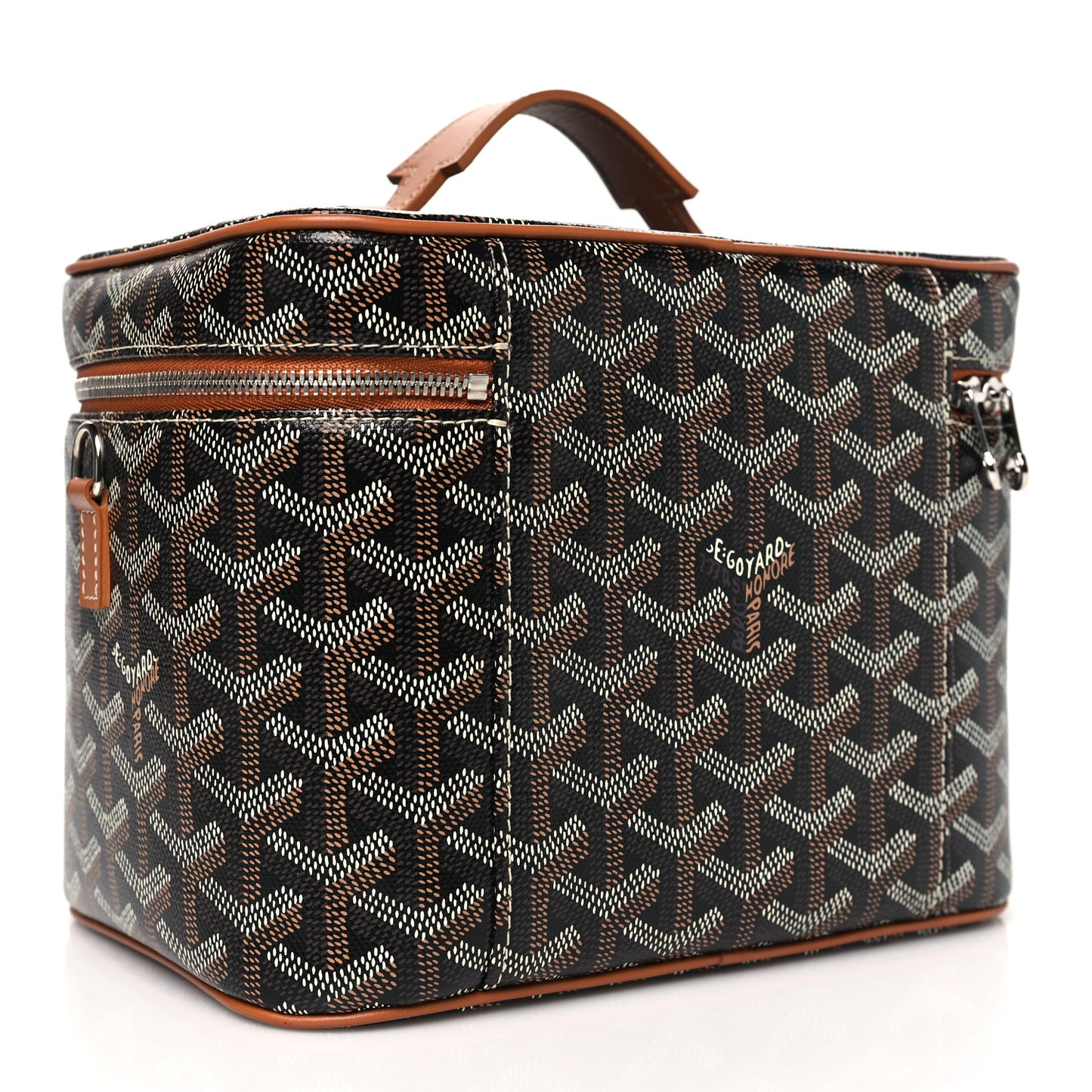 Goyardine Muse Vanity Case Black Gold