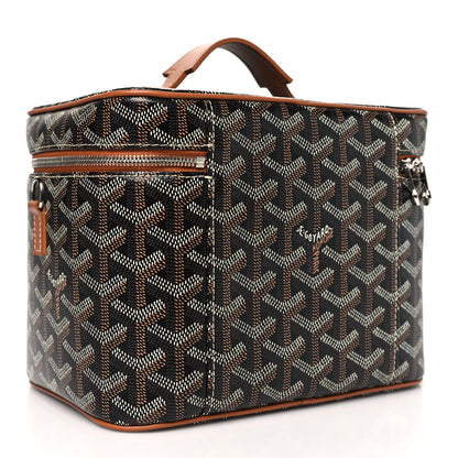 Goyard Goyardine Muse Vanity Case Black Gold 4 of 11