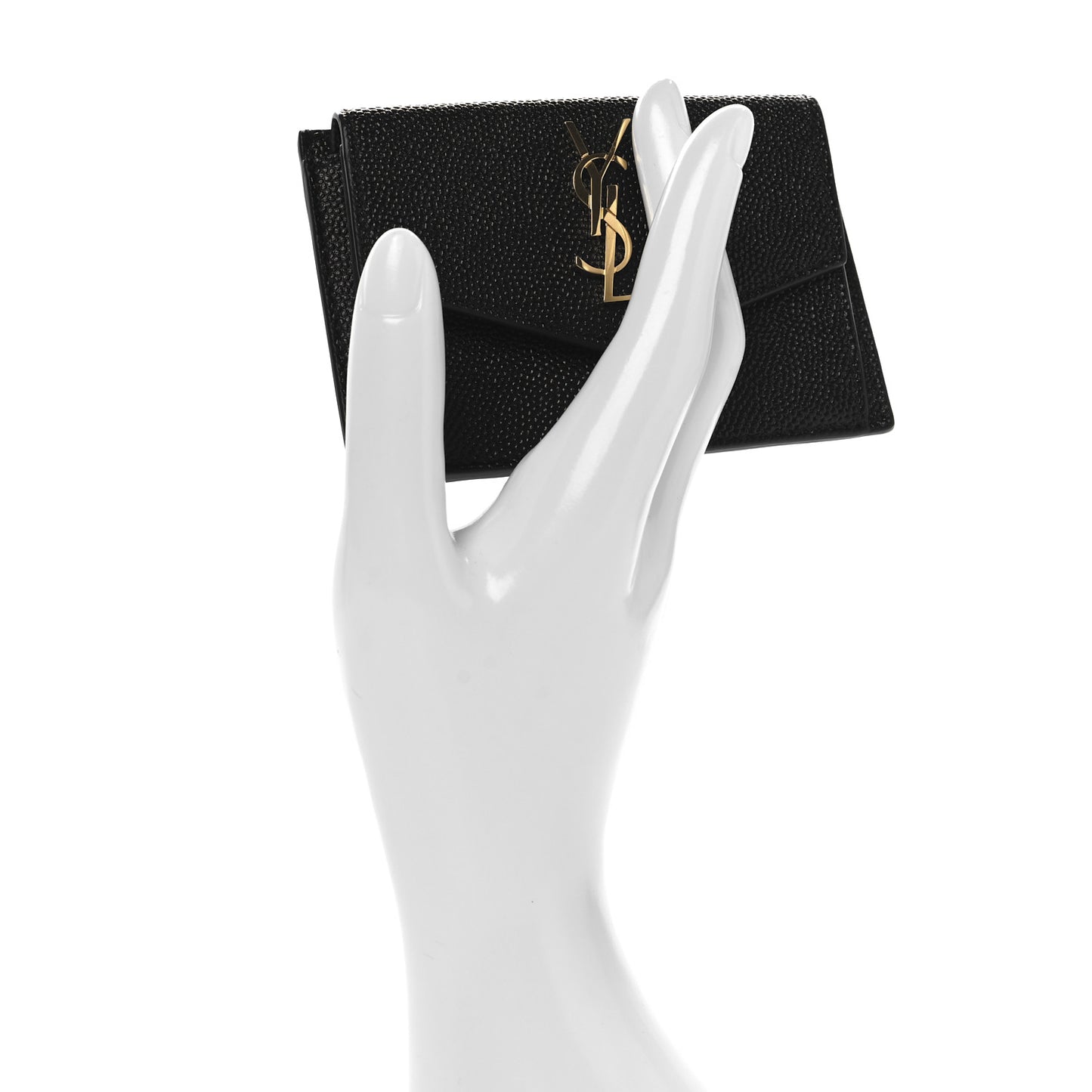 Grain De Poudre Uptown Monogram Card Case Black