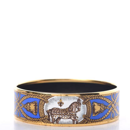 Hermes Enamel Printed Wide Grand Apparat Bracelet 70 3 of 7