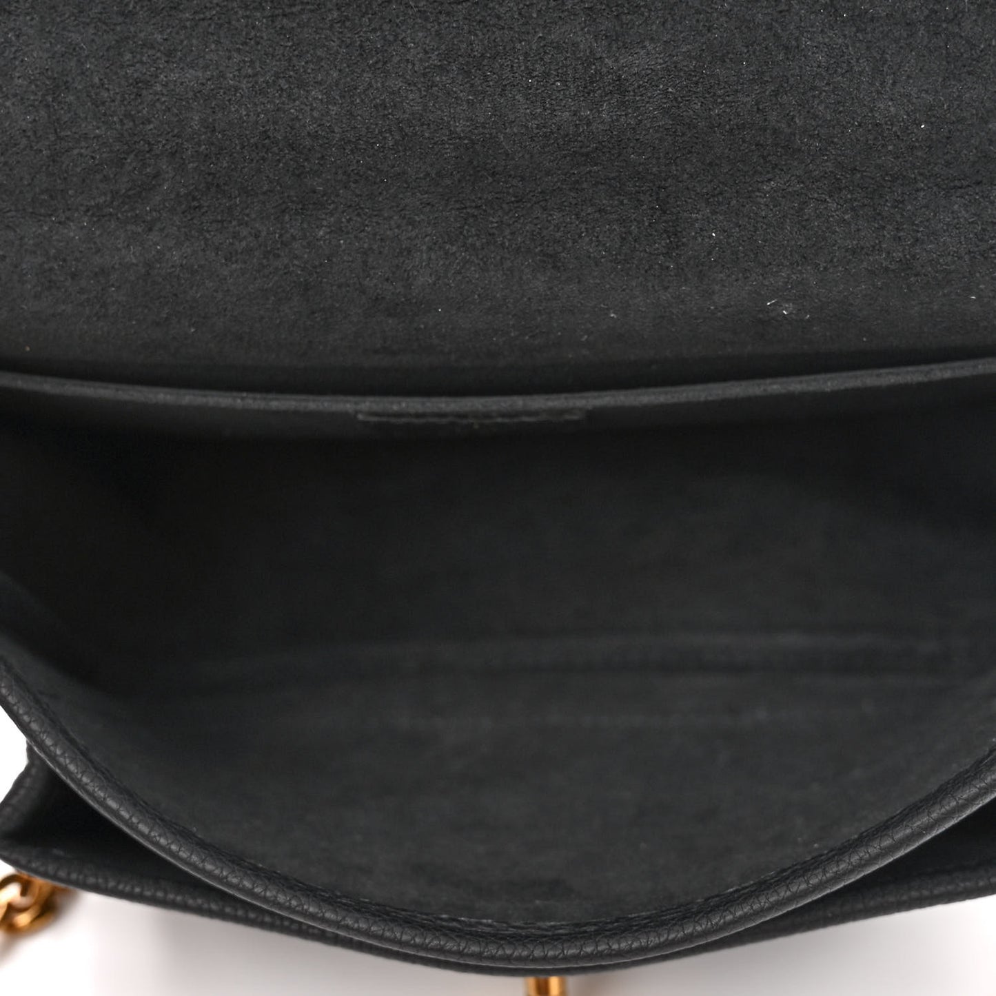 Grained Calfskin Lockme Chain Bag PM Black