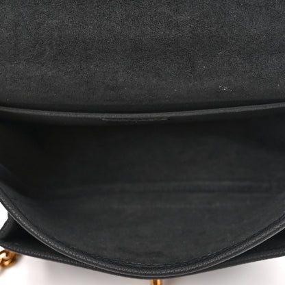 Louis Vuitton Grained Calfskin Lockme Chain Bag PM Black 5 of 9
