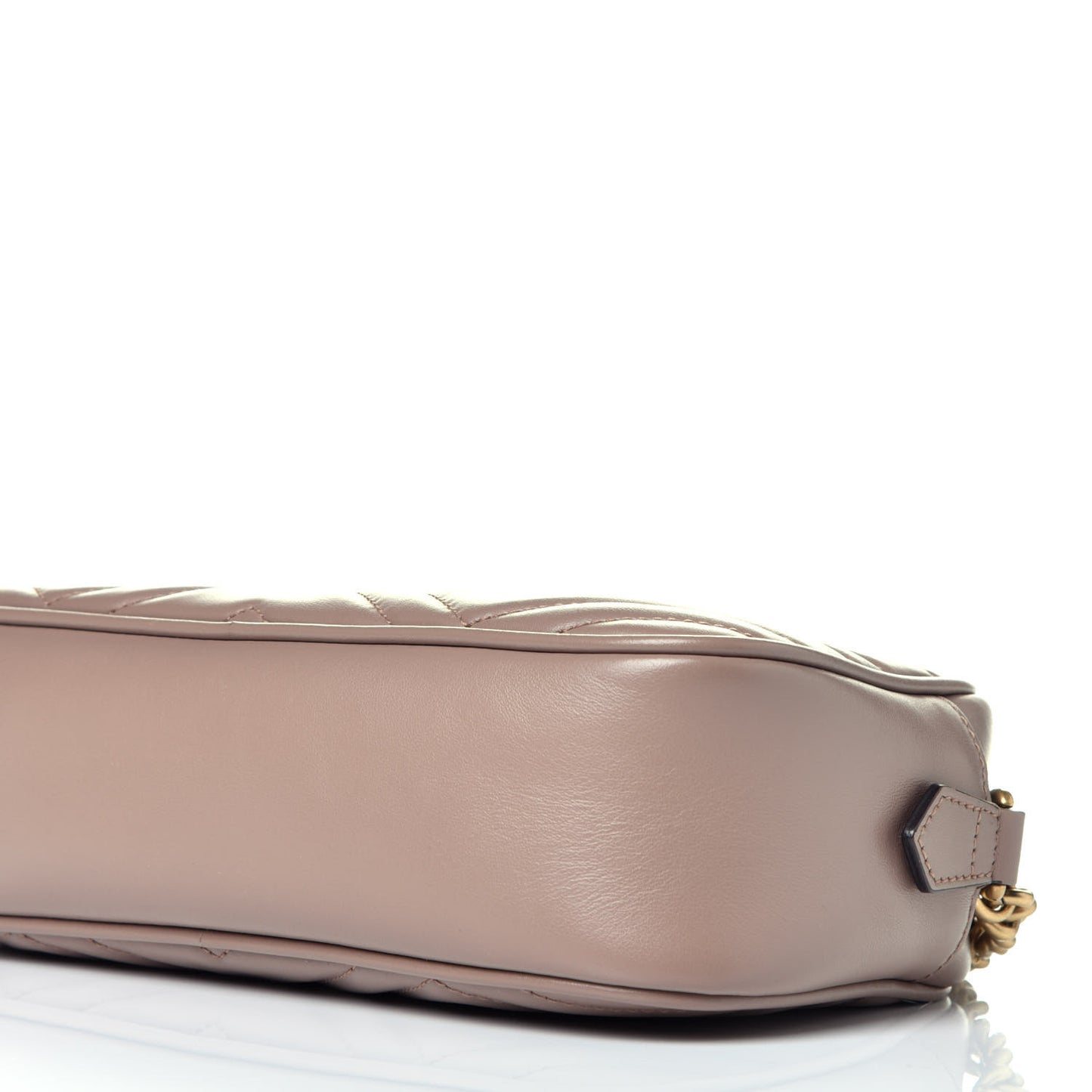 Calfskin Matelasse Small GG Marmont Chain Shoulder Bag Porcelain Rose