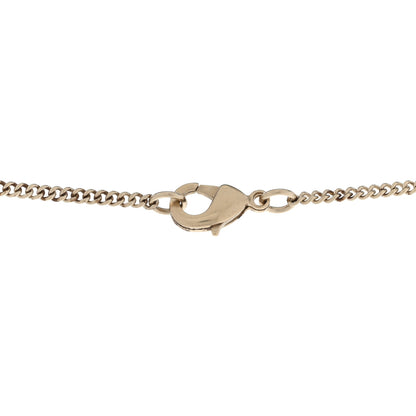 Chanel Metal Crystal CC Bow Drop Necklace Gold 5 of 8