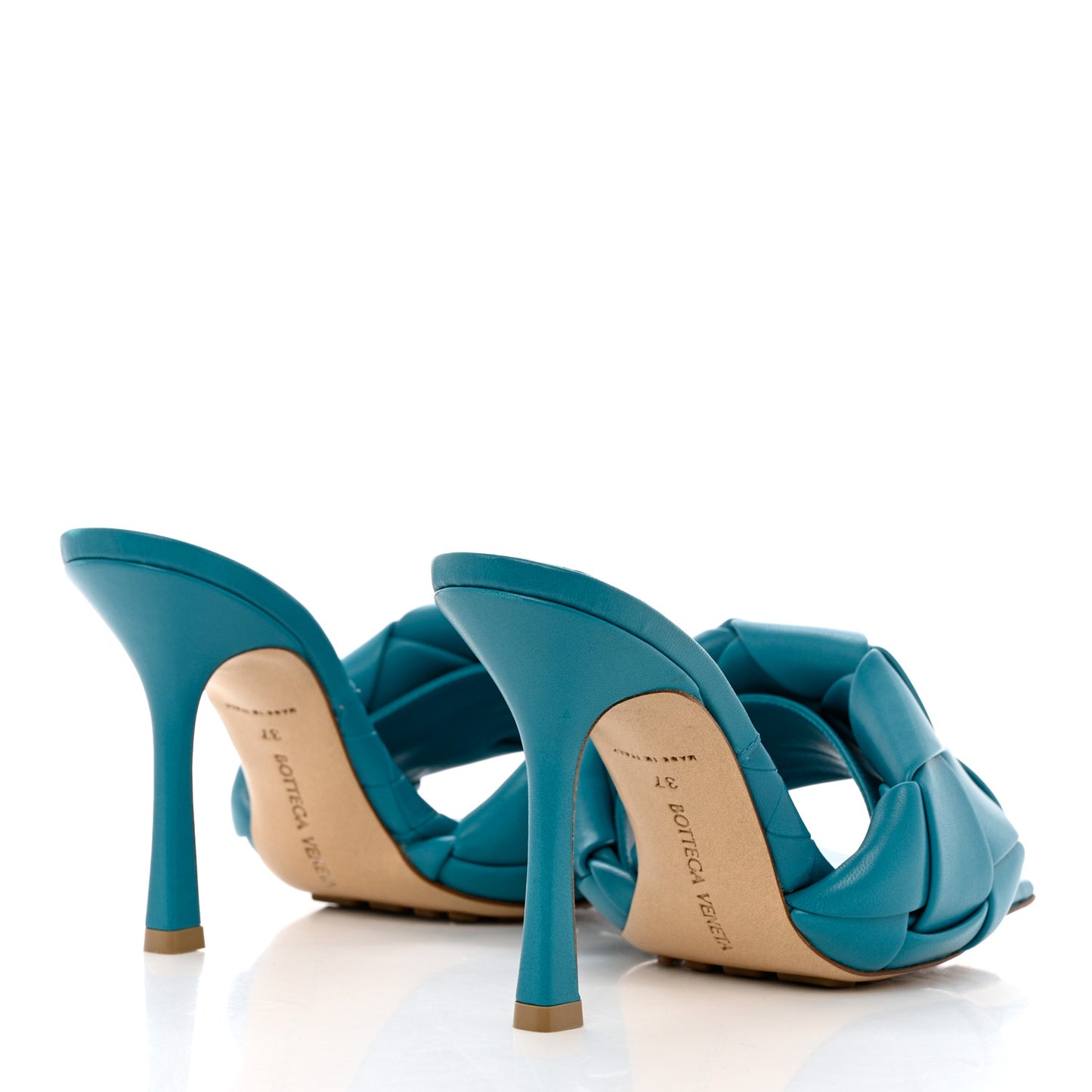 Nappa Maxi Intrecciato Lido Mule Sandals 37 Blaster