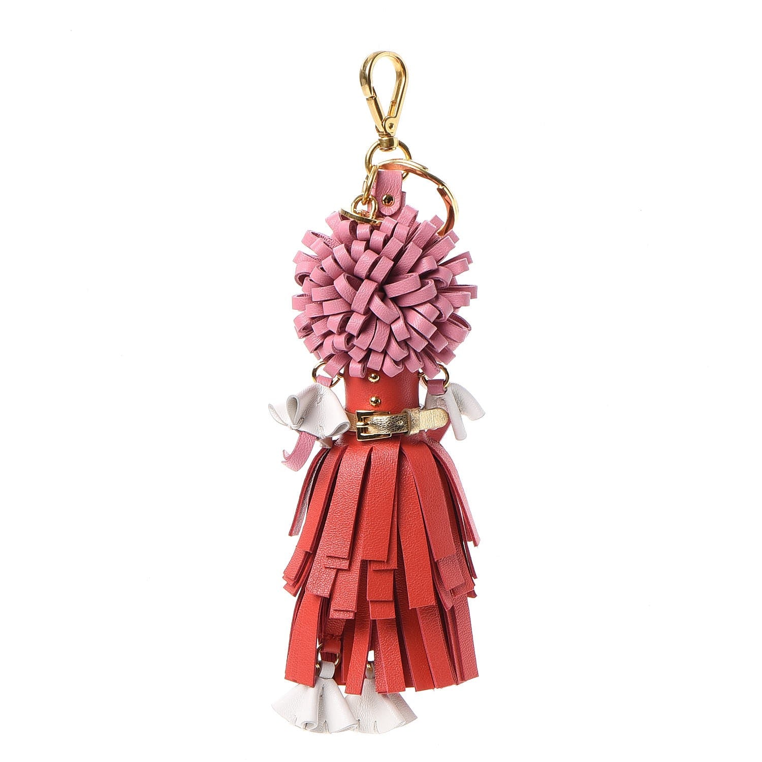 Prada Saffiano Wendy Trick Keychain Lacca 1 of 4