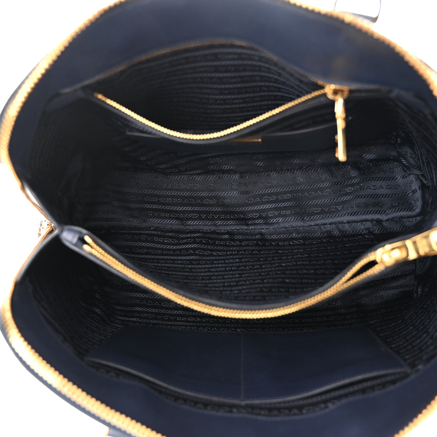 Prada Saffiano Large Promenade Tote Baltico 5 of 10