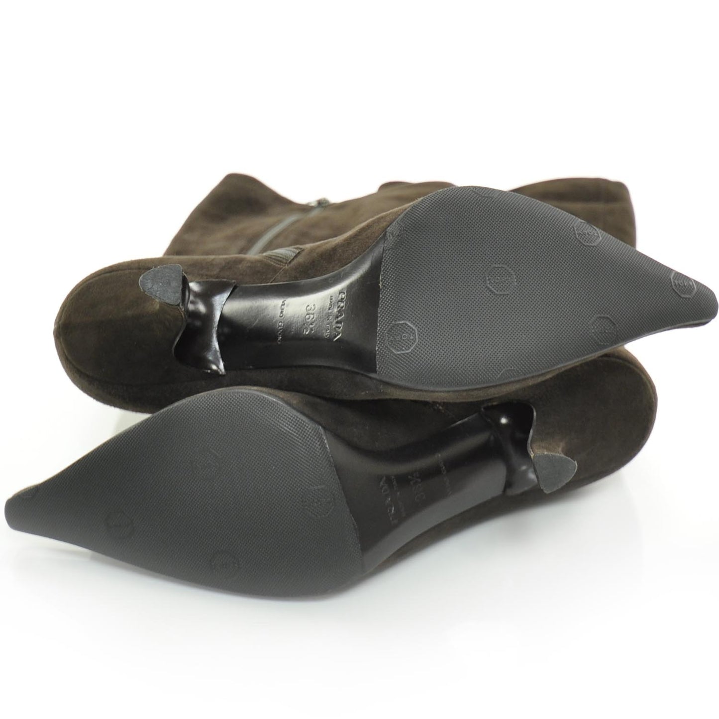 Suede Tall Boots 36.5 Brown