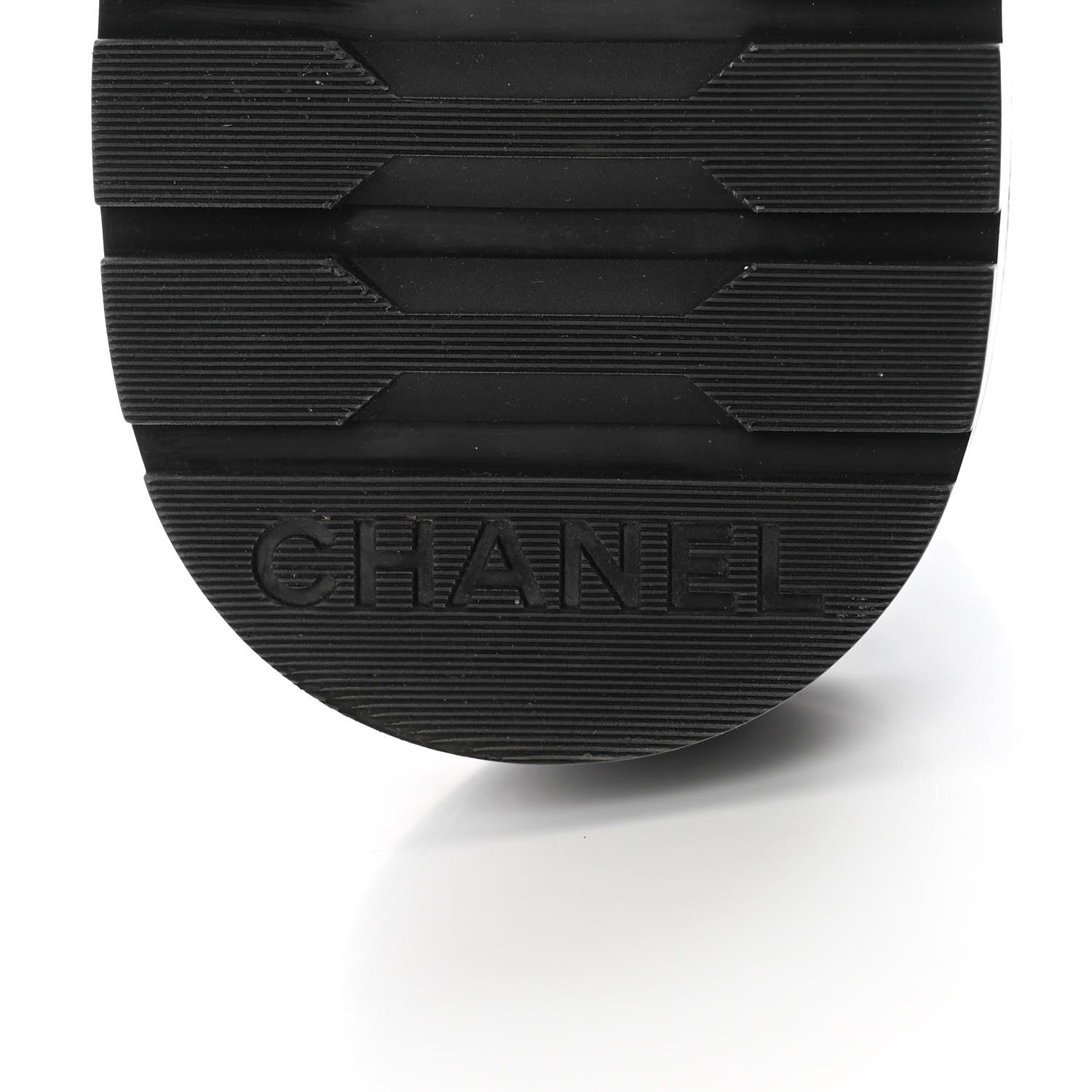 Chanel Shiny Lambskin Quilted Lace Up Combat Boots 36 Grey Black 6 of 11