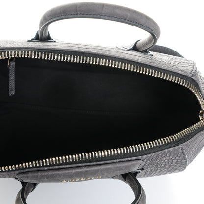 Givenchy Nubuck Crocodile Embossed Medium Antigona Dark Grey 5 of 6