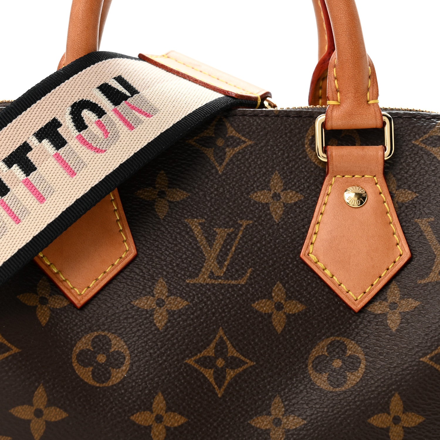 Louis Vuitton Monogram Speedy Bandouliere 20 Black 7 of 13