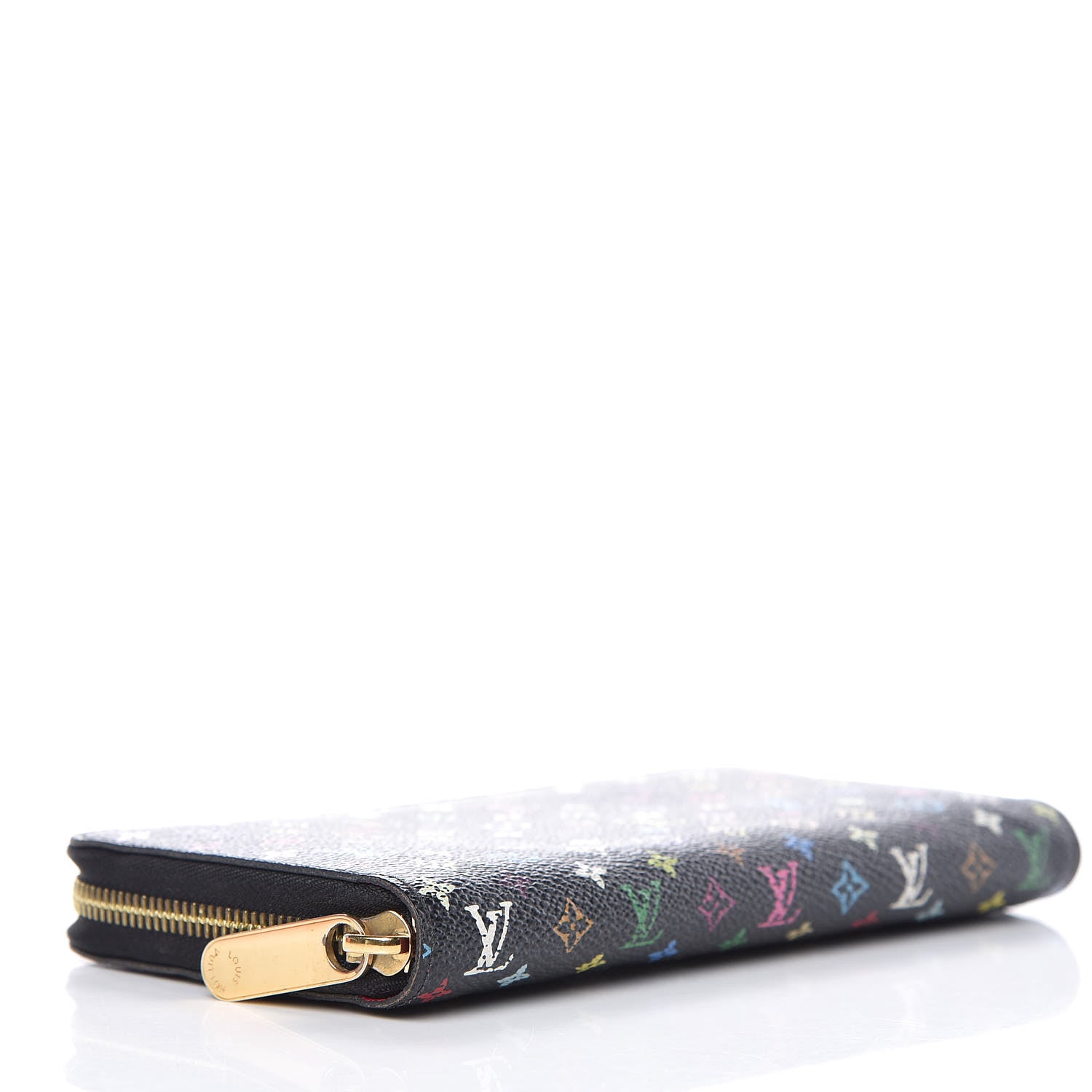 Louis Vuitton Monogram Multicolor Zippy Wallet Black Grenade 4 of 12