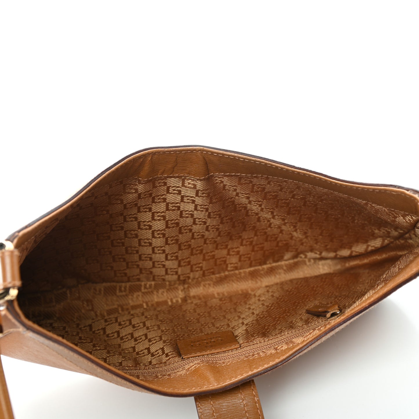 Calfskin G Buckle Shoulder Bag Tan