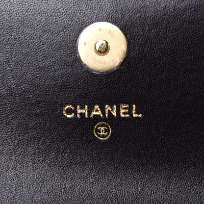 Chanel Lambskin Quilted CC Hook Card Holder Black 6 of 9