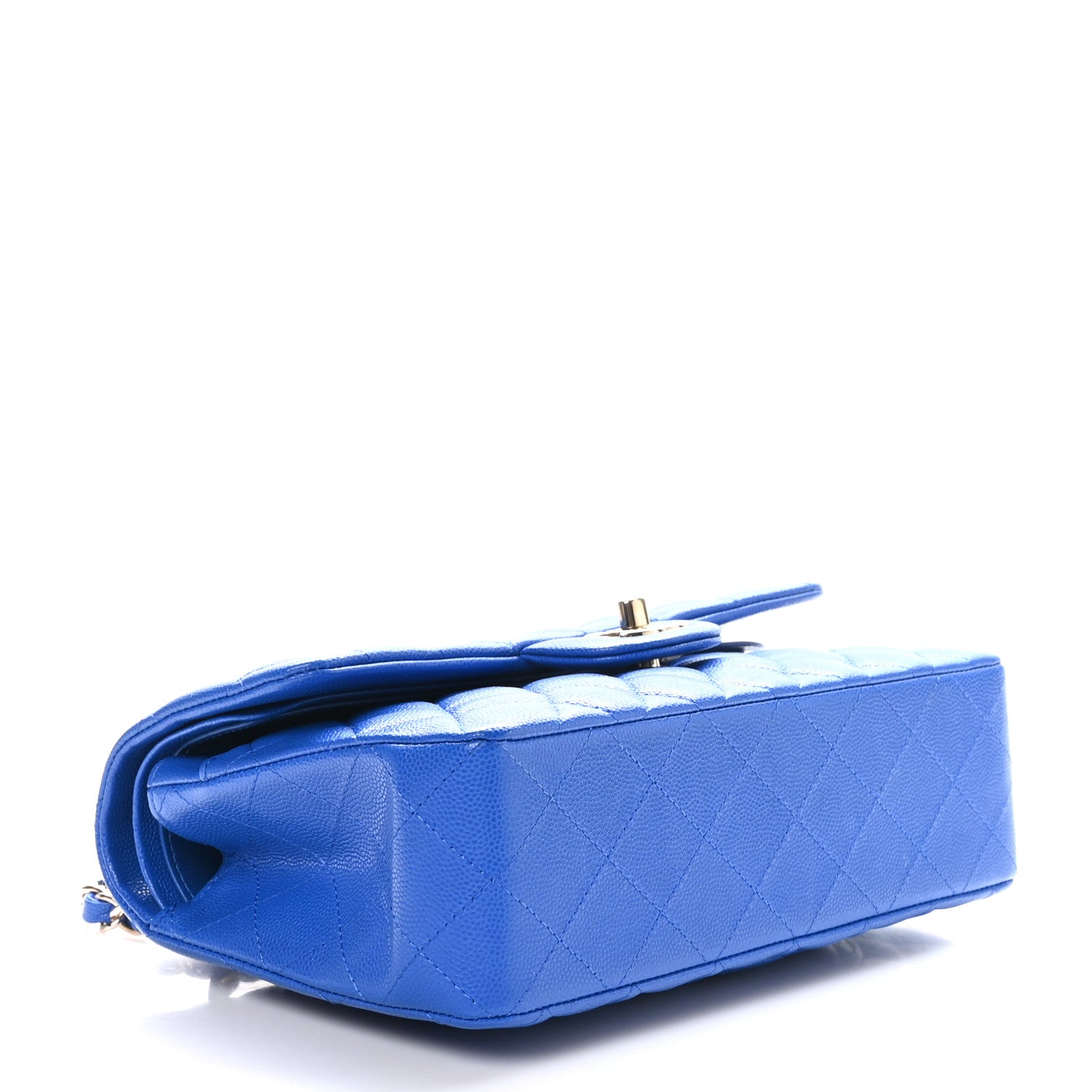Chanel Caviar Quilted Small Double Flap Blue 4 of 10