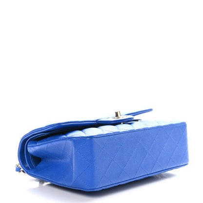 Chanel Caviar Quilted Small Double Flap Blue 4 of 10
