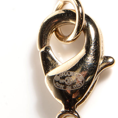 Chanel N°5 Perfume CC Necklace Gold 5 of 5