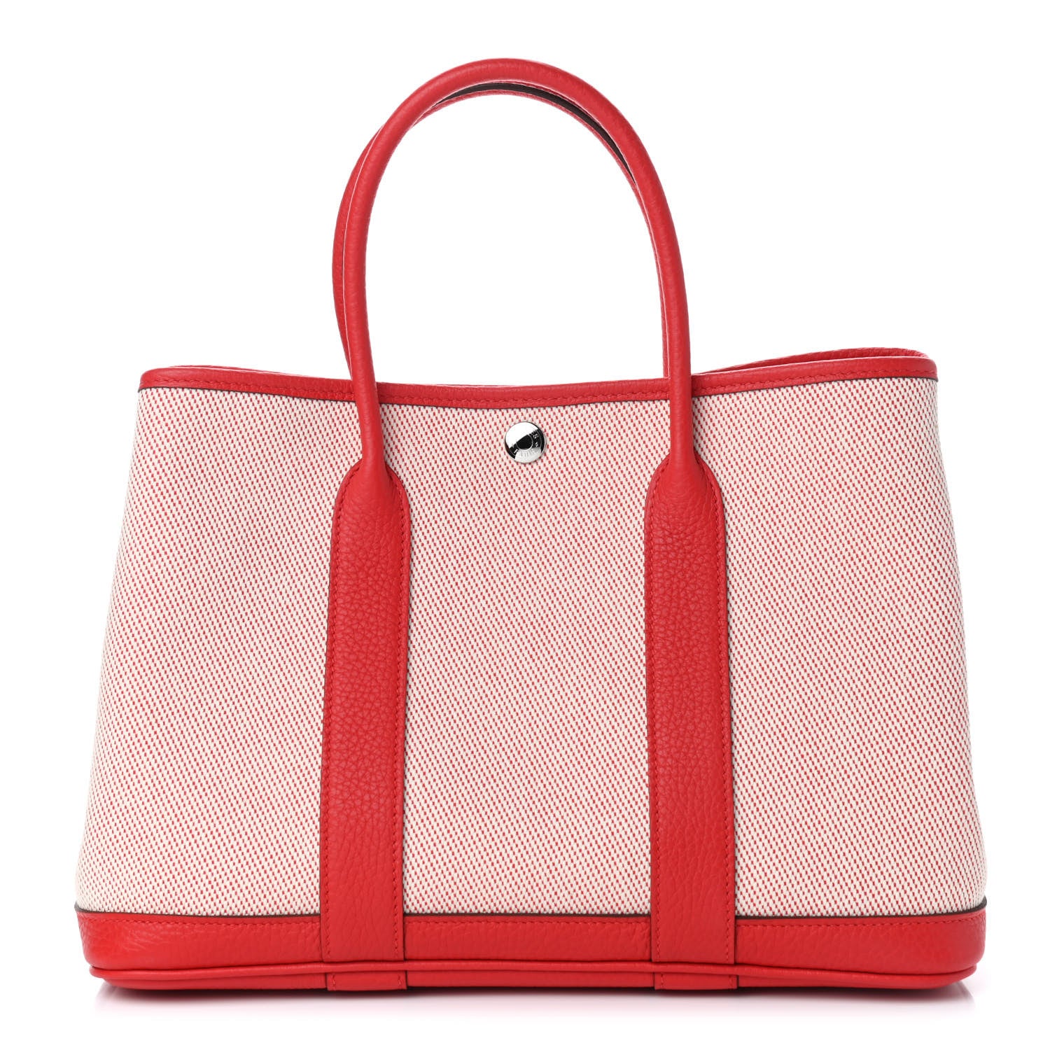 Hermes Twill H Negonda Garden Party 30 TPM Tote Rouge Casaque 1 of 9